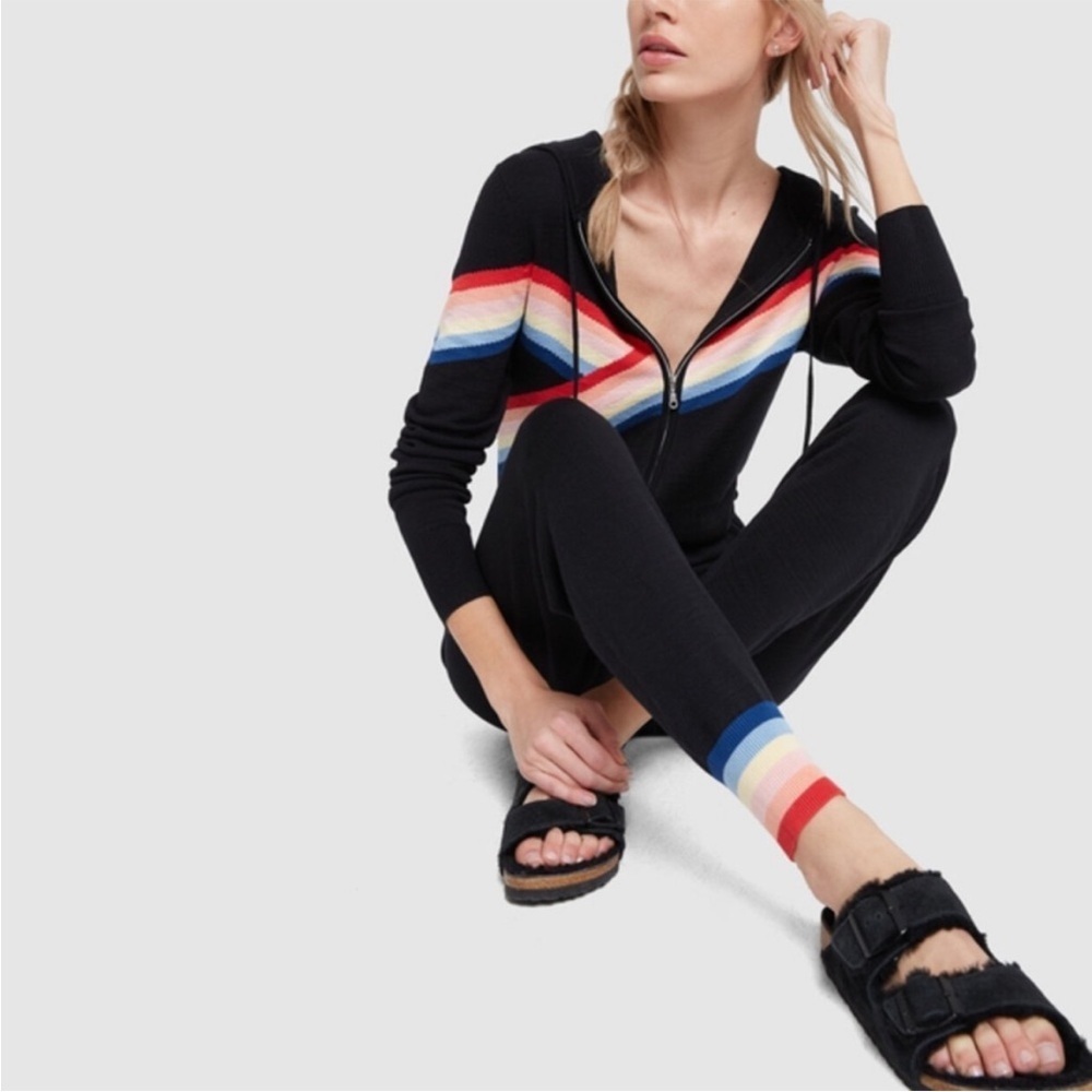 Madeleine Thompson x Spiritual Gangster Black Hoody Jumpsuit - Picture 3 of 6